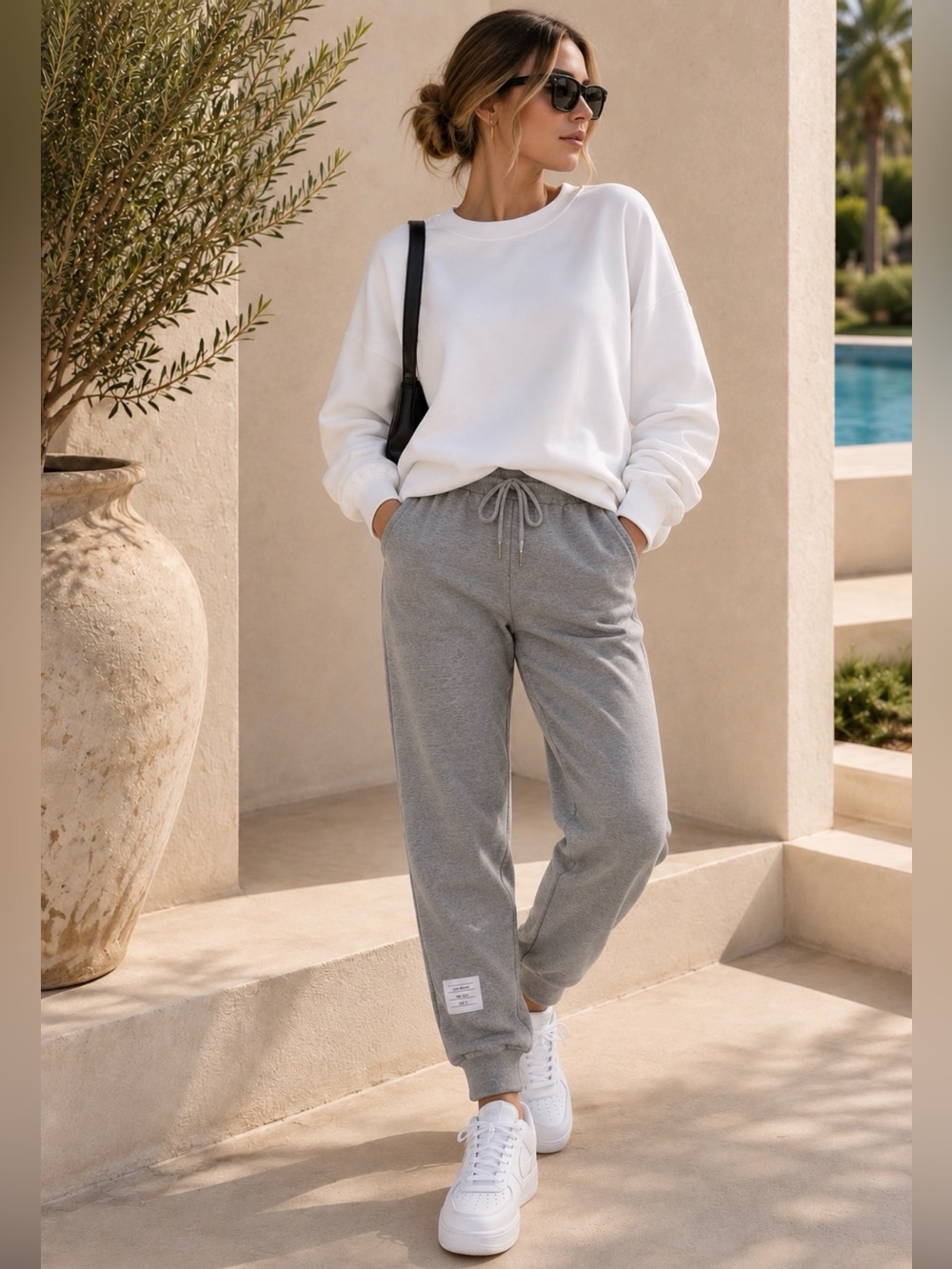 🔥Thom Browne Dupe JOGGER SzS/M NEW Gray Pique CUTEST! Price Firm